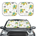 thumbnail image 2 of Haiem Dinosaur On Excavator Windshield Sun Shade: Universal Foldable 2-Piece Car Front Window Sunshade - Blocks Uv Rays, And Reduces Heat,Essential Car Accessory Small, 2 of 7