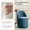 thumbnail image 6 of Swivel Barrel Dining Chair Kitchen Fabric Upholstered Dining Room Chair Living Room Navy, 6 of 7