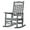 Light Gray, variant on SUUNYN Set of 2 Outdoor Rocking Chairs, HDPE All-Weather Patio Rockers with High Back, 380lbs Heavy Duty, White