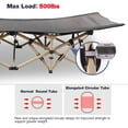 thumbnail image 3 of REDCAMP Folding Camping Cot for Adults 500lbs, Heavy Duty Wide Sleeping Cots with Carry Bag Portable for Camp Office Use, Grey 75"x28", 3 of 8