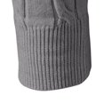 thumbnail image 6 of TOUMENY Men Winter Half Zip Sweater Casual Soft Comfy Knit Pullover Long Sleeve Solid Slim Crew Neck Basic Warm Fall Tops Dark Gray XL, 6 of 7