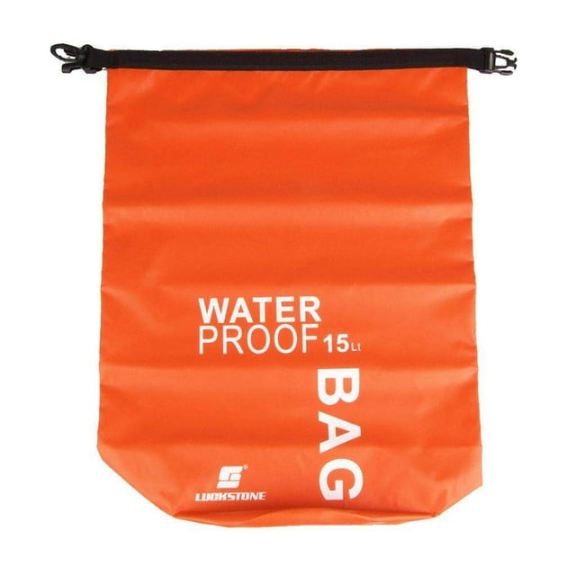 15L Waterproof Bag Pouch for Camping Boating Fishing Bag Pouch Rafting Orange