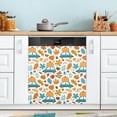 thumbnail image 5 of Coolnut Autumn Harvest Pumpkin Dishwasher Magnet Cover, Kitchen Refrigerator Cover Decal Decorative Washing Machine Door Panel, 23"x 26", 5 of 6
