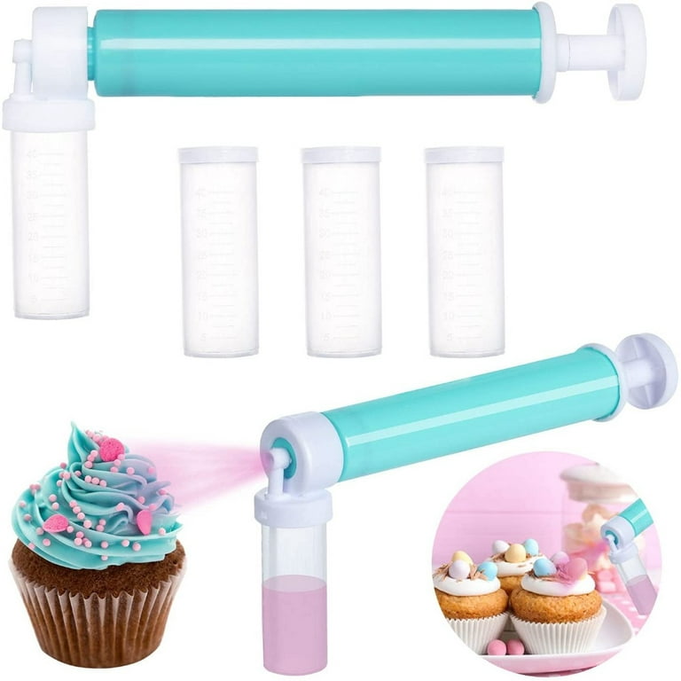 Diy Cake Airbrush Kit Manual Pump Spray Gun For Decorating - Temu