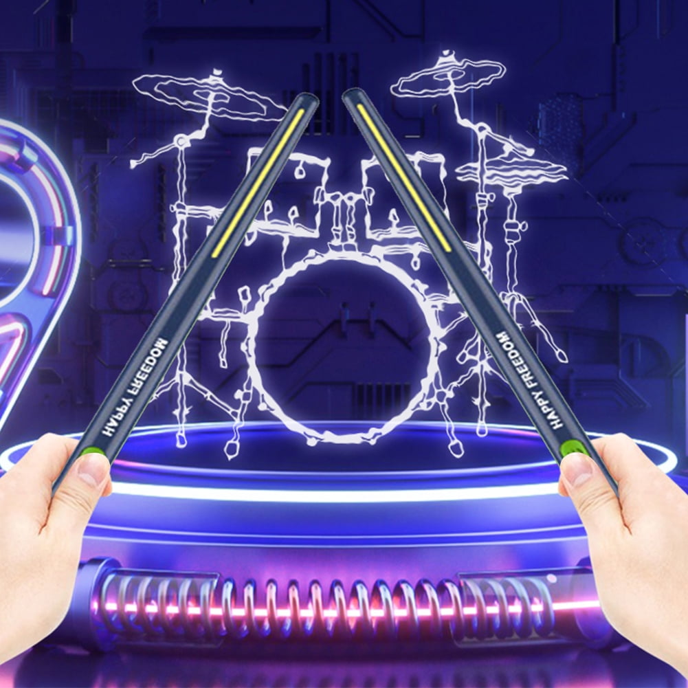 Electronic Virtual Air Drum with Drumsticks, Portable Smart Electronic Drum Set Gift for Adults Kids Beginners (Basic Dark Blue)