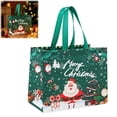 thumbnail image 2 of 2 Pack Extra Large Christmas Gift Bags, Non-Woven Tote Bags with Handles, Reusable Holiday Shopping and Gift Packaging Bags, Green, 2 of 7