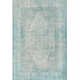 thumbnail image 2 of Well Woven Nile Gila Vintage Bohemian Medallion Botanical Border Green 5' x 7' Machine Washable Flat-Weave Area Rug, 2 of 8