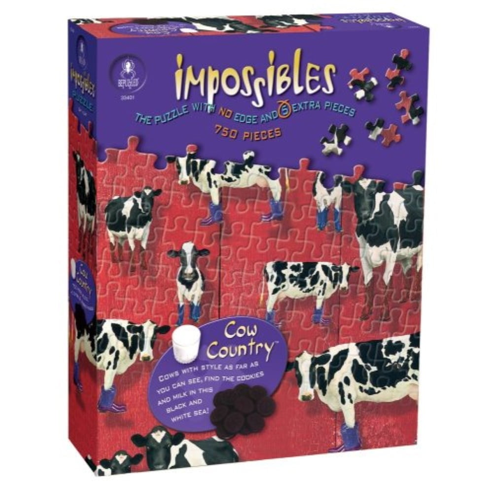 impossible 750piece cow country puzzle