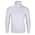 thumbnail image 1 of Derminpro T-Shirt Thermique à Col Roulé Manches Longues pour Hommes Blanc TTG, 1 of 4