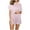 Pink2, variant on Diufon Womens Pajamas Sets Lapel Button Short Sleeve Tops with Pockets Elastic Waist Shorts Sets