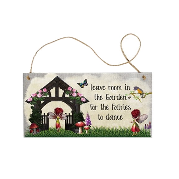 EUDIDV Mesmerizing Gate Signage Garden Plaque Wood Plaque Sign Wall Hanging Sign Size.5×13.5cm Decorative Durable Gate Sign