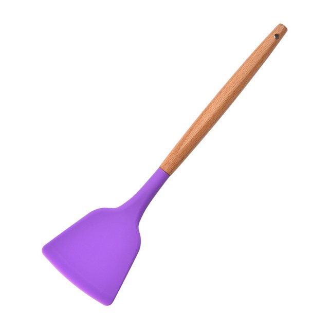 CSChome Baking Shovel Eco friendly Baking Shovel: Easy to Clean Comfortable Grip Bright Color Cooking Silicone Shovel