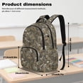 thumbnail image 6 of Garronmavis Brown Camo Dinosaur Skeleton Allover Print Children Backpack Combo, 17 Inch Prehistoric Theme Boys School Bag with Thermal Lunch Pack, Pen Case and Drink Bottle Holder, 6 of 8