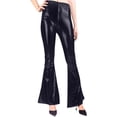 thumbnail image 5 of Mifsaly Metallic Flared Pants Women High Waist Stretchy Flare Pant Night Out Party Dance Elegant Clubwear XL, 5 of 7