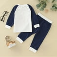 thumbnail image 4 of NIEWTR Toddler Girls Little Girls 2 Piece Outfit Toddler Baby Girl Fall Clothes Color Block Sweatshirt Pullover Tops + Pants or Skirt Outfits Set Tracksuit Clothing, 4 of 7