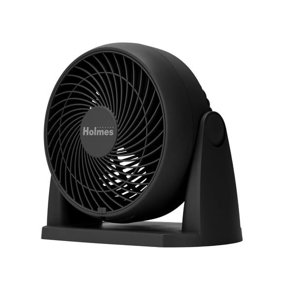 Holmes Blizzard 8 Inch Air Circulator Fan 3 Speed High Velocity Table Desk Fan Black