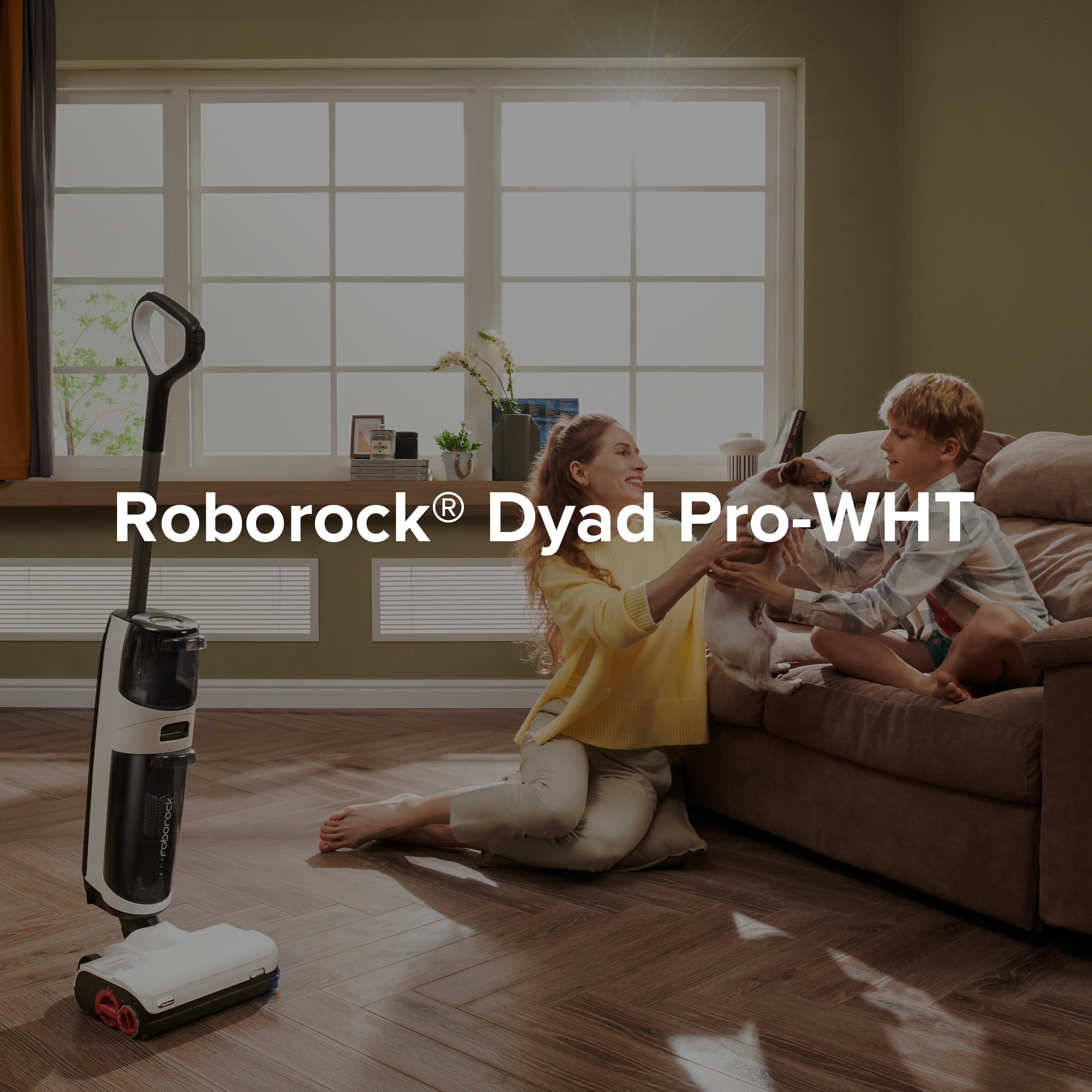 Roborock® Dyad Pro Wet and Dry Vacuum Cleaner with multi-rollers, 17000Pa  Suction, Self-Cleaning and Self-Drying 