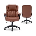 thumbnail image 2 of Serta Garret Executive Office Chair Cognac Bonded Leather, 2 of 8