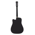 thumbnail image 6 of 41-Inch Notch Spruce Panel Matte Edging Folk Guitar Bag Shield Wrench Black, 6 of 12