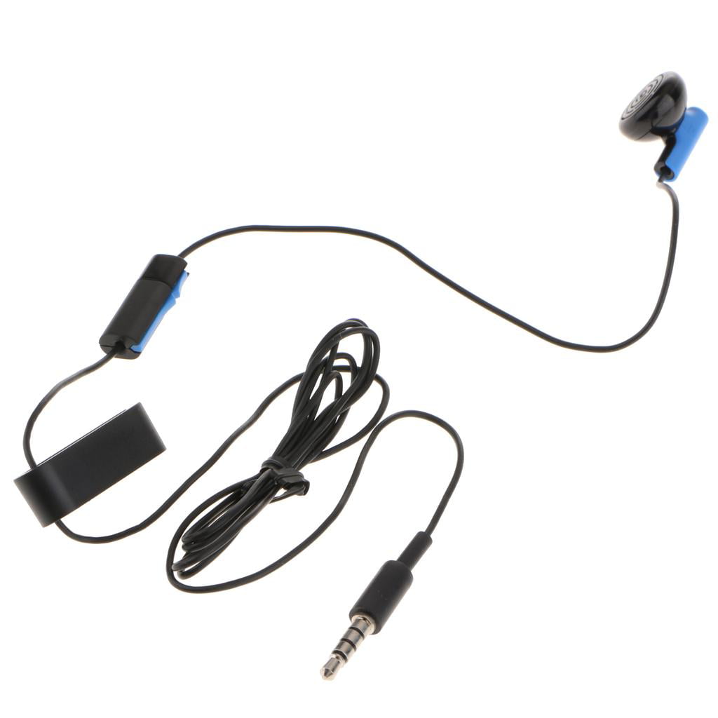 Earphone for PS4 Controller Single Earbud Volume Control with Mic 1.2m -  Walmart.com