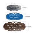 thumbnail image 2 of Designer Do Not Ring Doorbell Sign(Yellow / Black) - Medium, 2 of 6