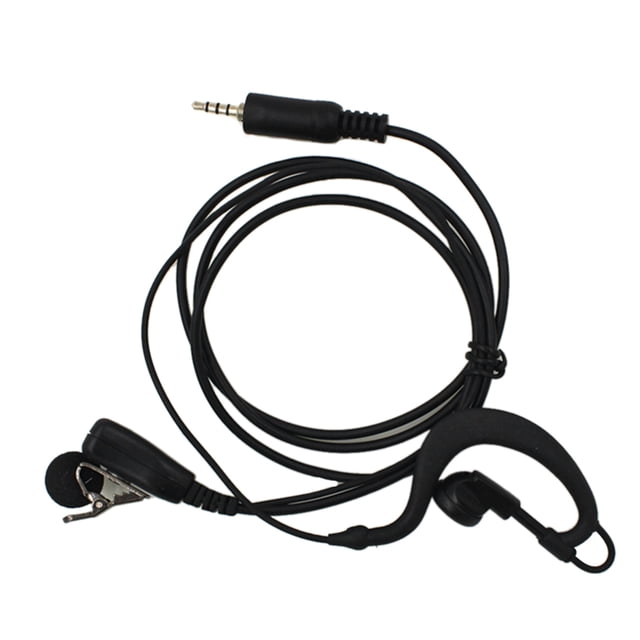 Cateissary Auricular de policía en forma de G, repuesto de micrófono para Yaesu Vertex Radio VX-6R 7R 6E 7E 120 127 170 177 Teléfono y Comunicación