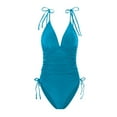 thumbnail image 6 of QHFBli Women One Piece Swimsuits Tummy Control Bathing Suits Sexy Ruched Swimwear, 6 of 7