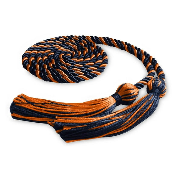 Endea Graduation Single Graduation Honor Cord Navy Blue/Orange