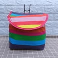 thumbnail image 4 of Bicycle Basket Bag With Cover Bike Waterproof Handlebar Bag Foldable Bicycle Front Basket Canvas Front Storage Carrier Bag For Cycling Riding, 4 of 8