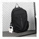 thumbnail image 1 of Mochila ligera resistente al agua Mochila informal para viajes y senderismo duradera con puerto de carga USB (negro), 1 of 5
