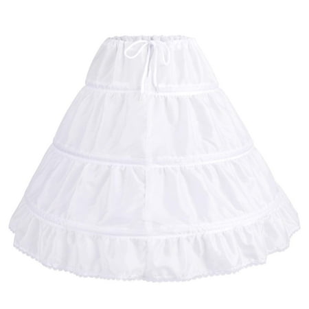 

3 Hoops Girl Dress Petticoat Full Slips Flower Girl Petticoat Skirt Toddler Underskirt Flower Fluffy