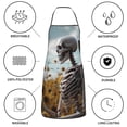 thumbnail image 6 of Gaeub Sunflower Butterfly Skull Kitchen Cooking Aprons Adjustable Bib Apron Waterdrop and Oil Resistant Kitchen Chef Apron for Women Men, 6 of 7