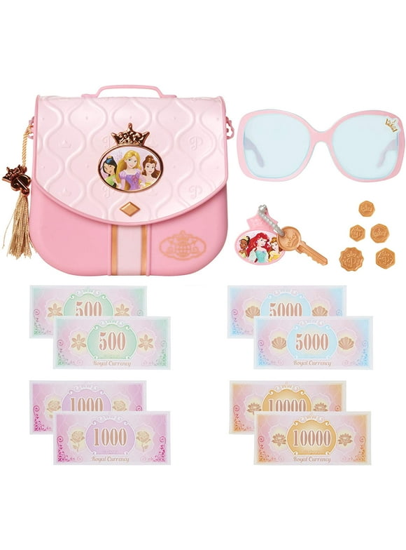 Disney Princess Style Collection World Traveler Purse Set with 15 Pieces for Girls Ages 3+