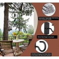 thumbnail image 4 of ganchos de techo para colgar plantas (2,5 pulgadas), ganchos de pared para plantas, luces, jardineras, faroles, comederos para pájaros, campanas de viento y decoración (negros)., 4 of 5