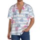 thumbnail image 1 of Balery Flamingo and Pineapple Camisa Casual de Manga Corta con Botones para Hombre, Texturizada, Estilo Cubano, para Playa, Verano-4X-Large, 1 of 5