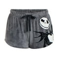 thumbnail image 2 of Women's Nightmare Before Christmas Minky Sleep Shorts, 2-Pack, Jack, 2x, 2 of 2