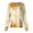 Brown, variant on Women's Scrub Jacket Long Sleeve Button Front Leaf Floral Print Breathable Relaxed Printed Casual with Fabric and Pockets Work Uniform Comfort,Orange(S)