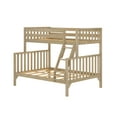 thumbnail image 3 of Max & Lily Bunk Bed Twin over Full Size, Solid Wood Scandinavian Style Bunk Beds for Kids, 3 of 10