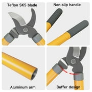 AIRAJ 16 Bypass Loppers for Tree Trimming, 1.5 Branch Cutter with SK5 Steel Blade & Lever Design, Lightweight Garden Lopping Shears
