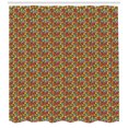 thumbnail image 3 of Birds Shower Curtain, Amusing Abstract Design of Chubby Birds with Weeny Sicklebills Among the Dandelions, Fabric Bathroom Set with Hooks, 69W X 75L Inches Long, Multicolor, by Ambesonne, 3 of 3