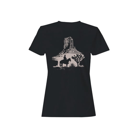 Desert Cowboy Silhouette Women's T-shirt