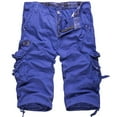 thumbnail image 2 of AXXD Blue Shorts Men Clearance Plus Size Cargo Shorts Multi-Pockets Relaxed Summer Beach Shorts Father's Day Gift, 2 of 3