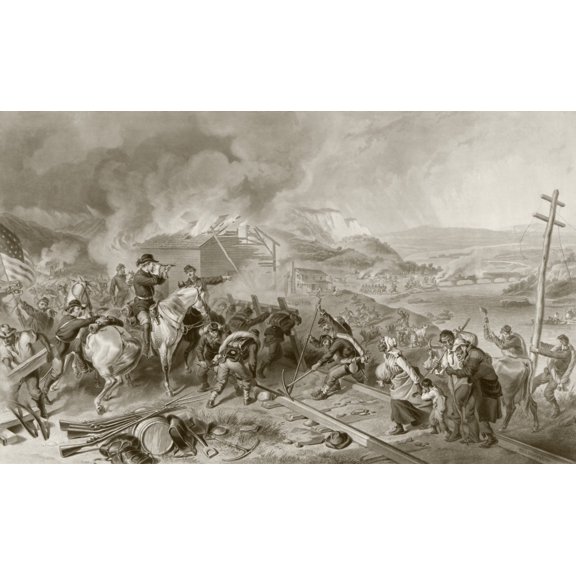 General Shermans March To The Sea November To December 1864 During The American Civil War From A 19Th Century Illustration Canvas Art - Ken Welsh  Design Pics (38 x 22)