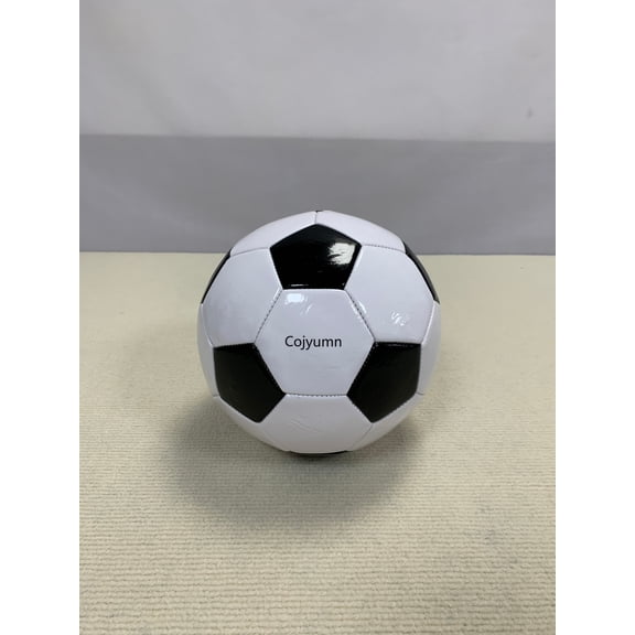 Cojyumn Sportballs Mini Indoor and Outdoor Soft Football, Classic Black and White Design