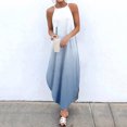 thumbnail image 2 of USSUMA Dress Women's Wedding Guest Tie-Dye Flowy Long Maxi Sundresses for Women Casual Beach Ombre Halter Neck Sleeveless Summer Sun Dresses Graduation, 2 of 6