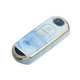 thumbnail image 1 of Funda para llave compatible con Mazda CX-3 CX-4, 2 botones, patrón de porcelana, moda, suave, TPU, azul, mando a distancia, sin llave, inteligente, funda protectora, 1 of 1