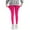 Hot Pink, variant on Tdoqot Little Girls Leggings- Cotton Soft Stretch Tight Dance Pants Black Size 10