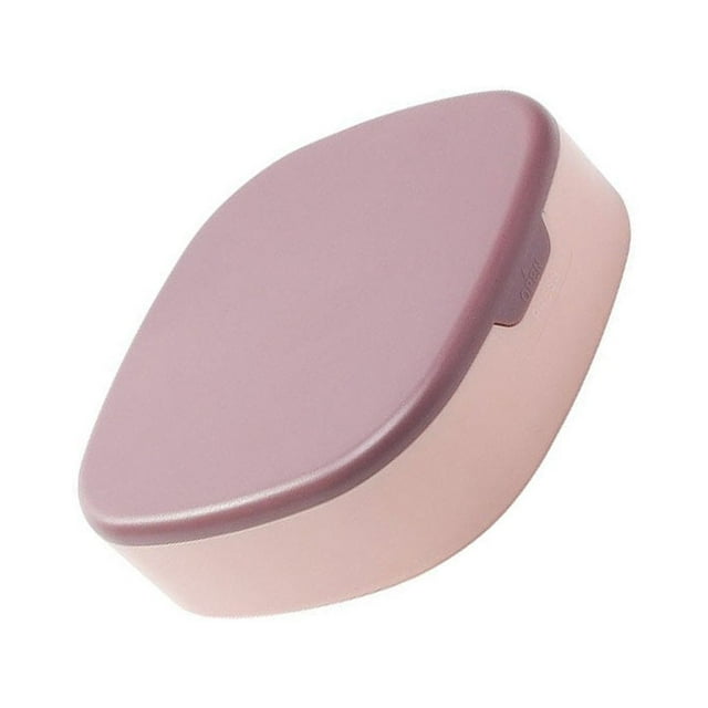 kurtrusly Boîte à Bijoux Organisateur Colliers Bagues Étui à Bijoux pour la Maison avec Miroir Rouges à Lèvres Ornements Contenants de Rangement Rose Violet 1 Ensemble
