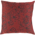 thumbnail image 2 of Mark&Day Pillows - Maasdijk Dark Red Decorative Throw Pillow Cover for Couch Sofa Bed - 18x18 Modern Home Decor Cushion Covers for Living Room Bedroom (18" H x 18" W, Polyester Insert), 2 of 2