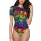 thumbnail image 1 of Fotbe Pride Rainbow Body de Mujer con Cuello Redondo y Mangas Cortas, Sin Mangas Ajustado, Suave, Cómodo y Básico-XX-Large, 1 of 7